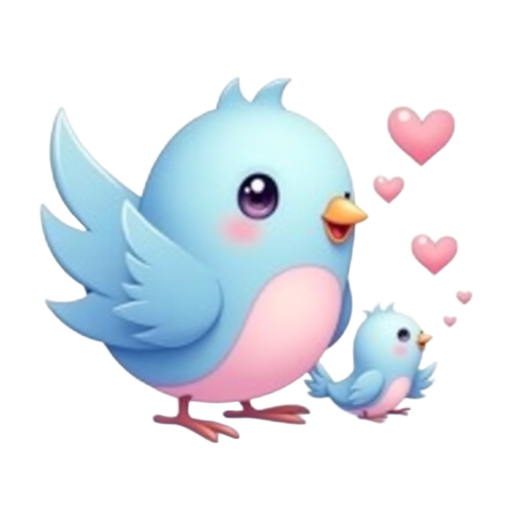 Cute Birds in Love